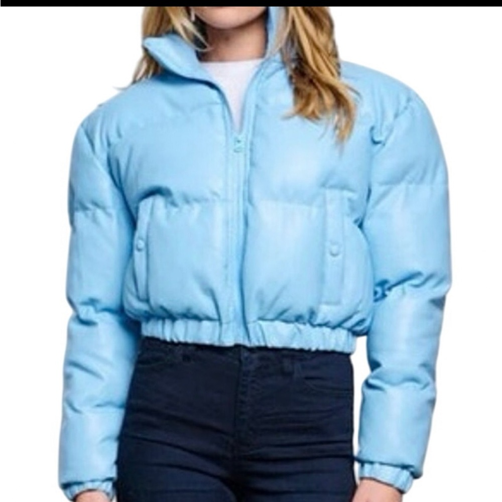 NWT Women’s Light Blue Puffer Jacket - Picture 3 of 9